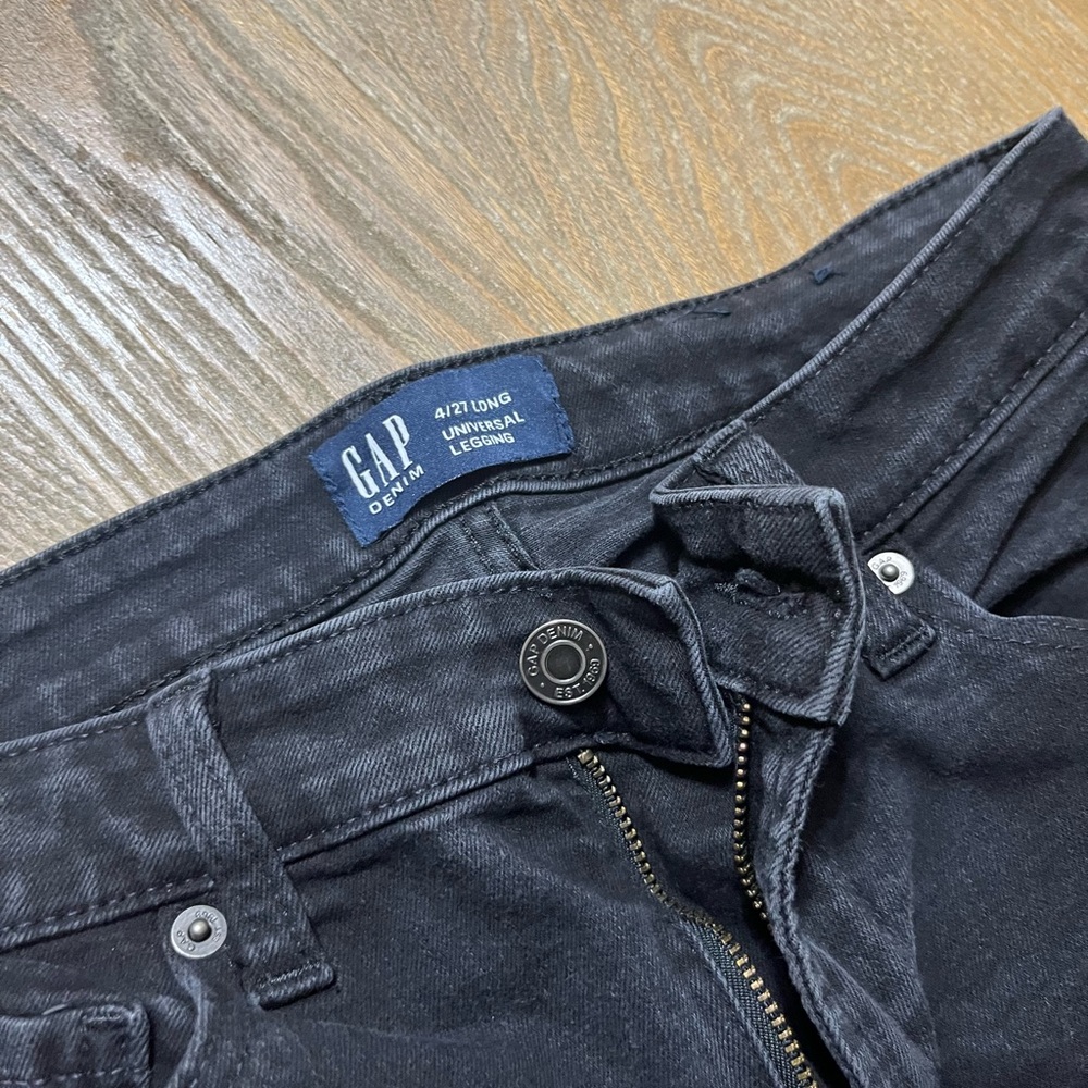 Black GAP denim, long universal legging 4/27